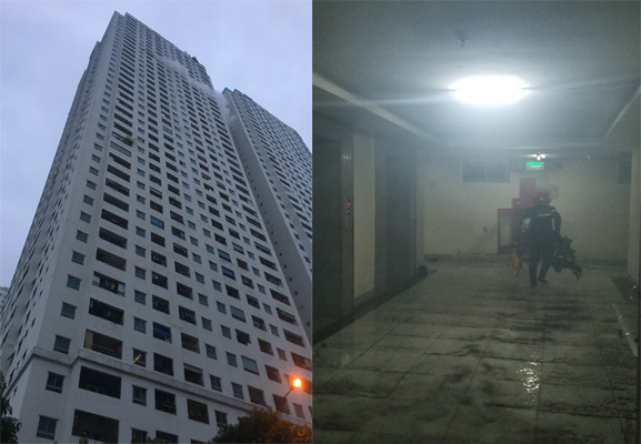 Đám cháy bùng phát từ tầng cao chung cư
