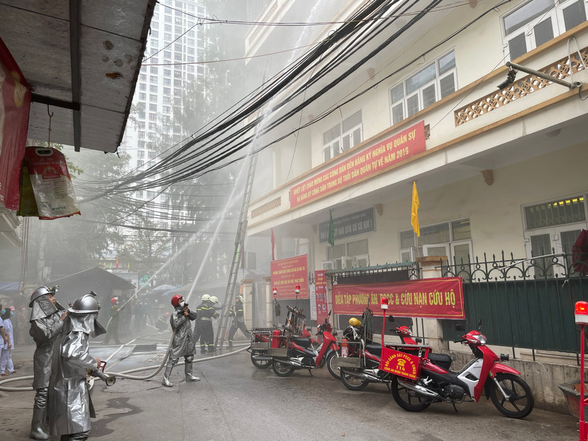 Đám cháy nhanh chóng được dập tắt