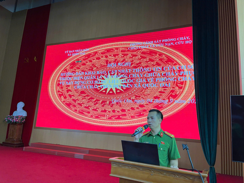 Hội nghị hướng dẫn khai báo, cập nhật dữ liệu cơ sở thuộc diện quản lý về PCCC