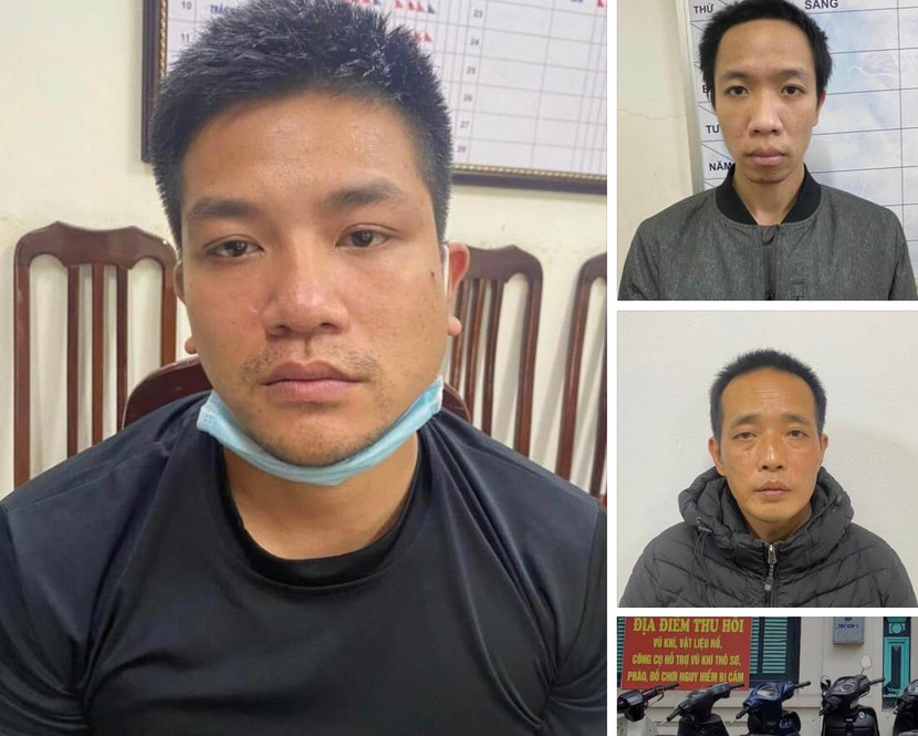 Nhóm đối tượng bị bắt giữ