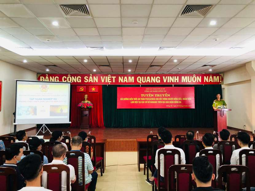 Hội nghị tập huấn, bồi dưỡng kiến thức về an toàn PCCC đối với người đứng đầu, nhân viên các cơ sở kinh doanh karaoke