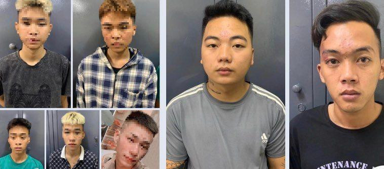 Nhóm đối tượng bị bắt giữ