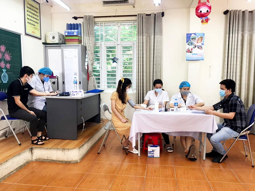 Trong ngày hôm nay 10-9, đã khẩn trương tổ chức tiêm vaccine cho người dân trên địa bàn