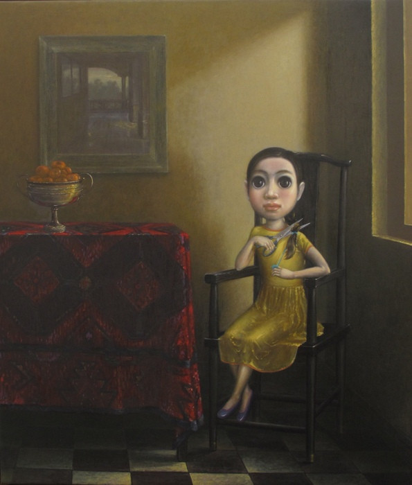 Họa sỹ mất nhiều công để miêu tả đôi mắt huyền bí của búp bê Họa sỹ mất nhiều công để miêu tả đôi mắt huyền bí của búp bê