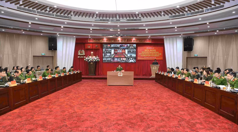 Thứ trưởng Nguyễn Văn Long chủ trì điểm cầu trung tâm tại Bộ Công an