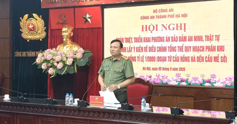 Công an Hà Nội chủ động bảo đảm an ninh, trật tự phục vụ lấy ý kiến về điều chỉnh tổng thể quy hoạch phân khu đô thị sông Hồng ảnh 3
