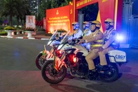 Cảnh sát giao thông Thủ đô nỗ lực, quyết tâm hoàn thành nhiệm vụ đặc biệt phục vụ Đại hội XIV của Đảng