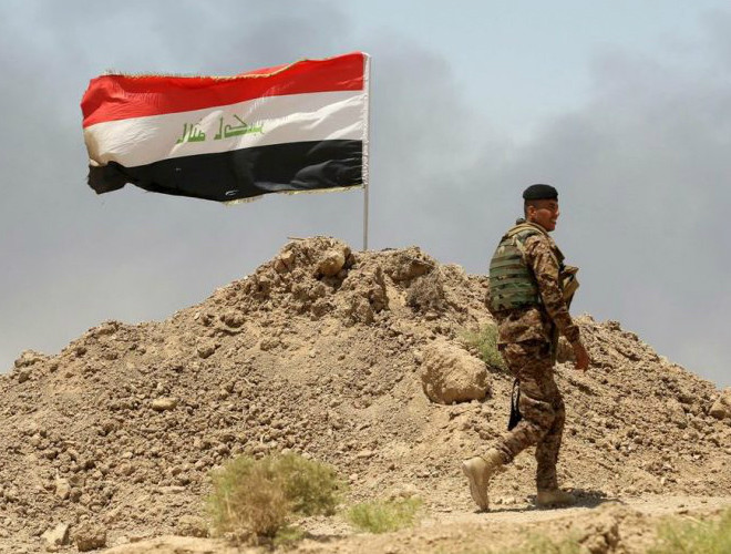 Quân đội Iraq chiến thắng trước tổ chức Nhà nước Hồi giáo tự xưng (IS) tại khu vực khai thác dầu gần thành phố Salaheddine.