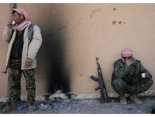 Binh sĩ Lực lượng SDF tại thị trấn Baghouz, Deir Ezzor