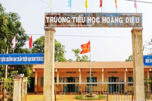 Trường tiểu học Hoàng Diệu, nơi xảy ra vụ việc