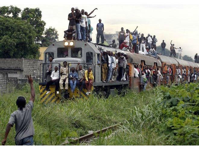 Tình trạng đi tàu lậu diễn ra khá phổ biến ở Congo