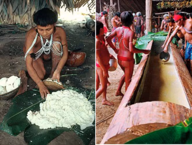 Hành động sau đó của bộ tộc Yanomami là khóc lóc cho sự ra đi của người quá cố. Cuối cùng là họ sẽ hỏa thiêu xác chết, bột tro sẽ được đựng bằng những quả bầu khô và được cất giữ ở nơi trang trọng trong nhà