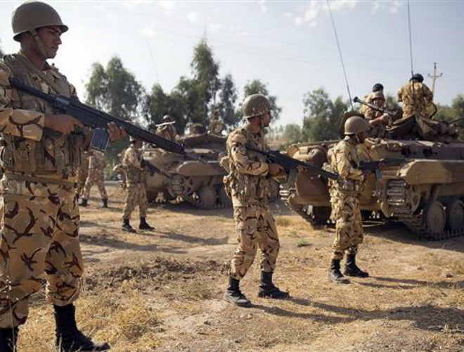 Lực lượng bảo vệ biên giới vùng Lulakdan của Iran gần biên giới với Pakistan