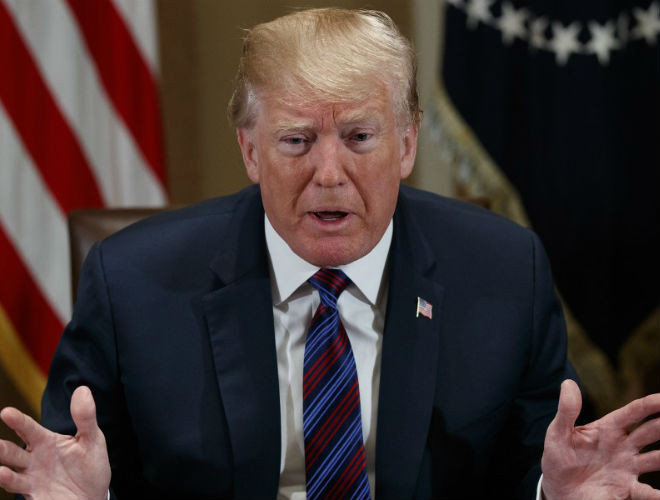 Ông Donald Trump phát biểu trước thành viên Quốc hội Mỹ tại Nhà Trắng