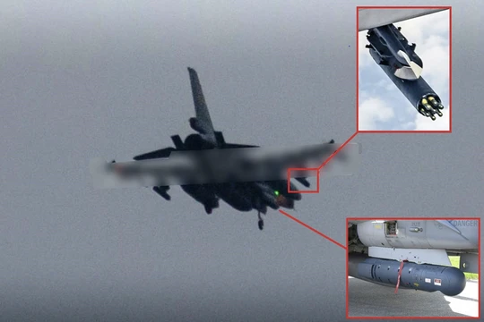 F-16 Ukraine phóng rocket dẫn đường và tên lửa 1 triệu USD hạ UAV Nga