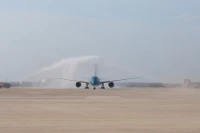 Sân bay Long Thành đón tàu bay thương mại đầu tiên 