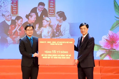 "Tết sum vầy - Xuân ơn Đảng” gắn kết yêu thương, lan tỏa nghĩa tình với công nhân Thủ đô