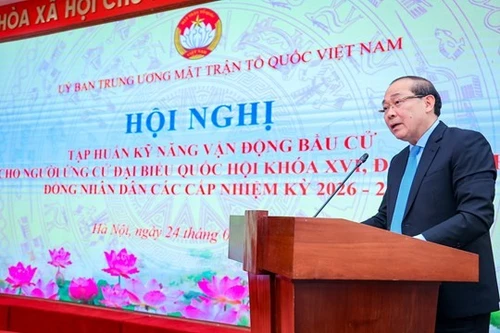 Tập huấn kỹ năng vận động bầu cử cho người ứng cử đại biểu Quốc hội khóa XVI