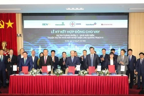 Bốn ngân hàng cùng cho EVN vay hơn 29.500 tỷ đồng làm dự án điện khí Quảng Trạch II