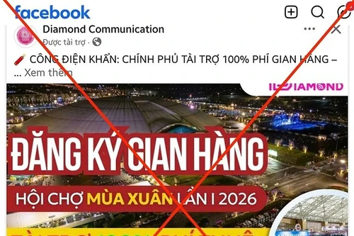 Xuất hiện tin giả về Hội chợ quốc gia lần thứ hai – Mùa Xuân 2026