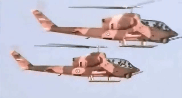 Không quân Israel phá hủy liền lúc 5 trực thăng tấn công AH-1J của Iran