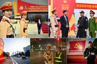 Toàn cảnh lực lượng Công an Hà Nội "tổng lực" diễn tập bảo vệ Đại hội Đảng