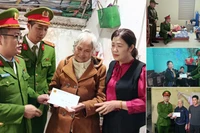Hà Nội ngày mùng 2 Tết: Công an xã "gõ từng nhà", trao điểm tựa cho những phận đời yếu thế 