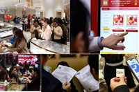 Xem người dân Hà Nội tấp nập mua vàng chiều sát ngày vía Thần Tài