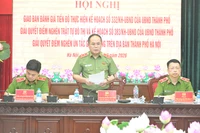 Giám đốc CATP Hà Nội quán triệt nguyên tắc "3 không" trong lập lại trật tự đô thị và an toàn giao thông