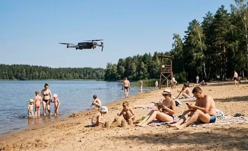 Video Belarus sử dụng UAV ‘biết nói’ tuần tra các bãi biển
