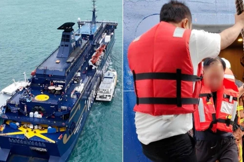 Cháy tàu du lịch chở hàng trăm hành khách ở ngoài khơi Singapore