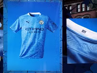 [ẢNH] Cận cảnh mẫu áo đấu mới đẹp lạ của Man City