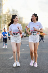 [ẢNH] Dàn Hoa hậu và người đẹp gây sốt ở giải Việt dã toàn quốc 2019