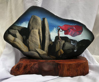 [Ảnh] Độc đáo loạt tranh khỏa thân của Thái Phiên in lên đá