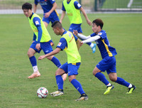 [ẢNH] Công Phượng khoe kiểu tóc xù, hứng khởi cùng đồng đội tập luyện