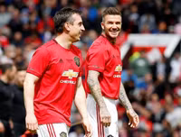[ẢNH] Beckham tái xuất, Solskjaer ghi bàn, M.U đè bẹp Bayern 5-0