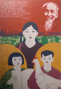 [Ảnh] Những bức tranh cổ động tuyệt đẹp vẽ Chủ tịch Hồ Chí Minh