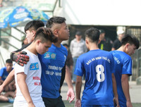 [ẢNH] THPT Tân Lập vào tứ kết sau trận đấu nghẹt thở trước THPT Hà Thành