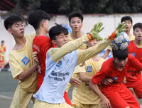 [ẢNH] Cuộc ngược dòng ngoạn mục trên chấm luân lưu của THPT Xuân Mai