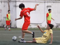 [ẢNH] Cuộc ngược dòng ngoạn mục trên chấm luân lưu của THPT Xuân Mai