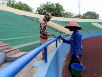 [ẢNH] SVĐ Việt Trì đẹp bất ngờ trước ngày U23 Việt Nam đấu U23 Myanmar