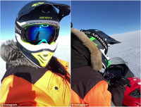 [ẢNH] Ronaldo khoái chí cùng bồ xinh cưỡi trực thăng, du hí núi tuyết