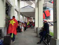 Hàng ngàn CĐV Việt Nam đang đổ về Thường Châu cổ vũ đội tuyển U23