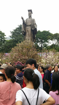 [Ảnh] Người dân Hà Nội chen chân chụp ảnh bên hoa anh đào Nhật Bản