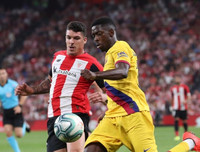 [ẢNH] Tân binh Barca ôm mặt thất vọng khi thua đau trận mở màn La Liga