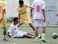 [ẢNH] Đánh bại cựu Á quân, THPT Nguyễn Bỉnh Khiêm đặt một chân vào vòng 1/16