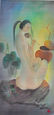 Tranh thiếu nữ khỏa thân của Đặng Mậu Tựu