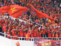 [ẢNH] Bầu không khí bên trong sân Mỹ Đình trước trận Việt Nam - Malaysia