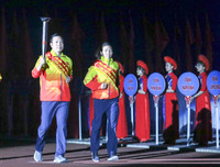 [ẢNH] Tối nay bắn pháo hoa 5 phút trong lễ khai mạc Đại hội thể thao toàn quốc 2018