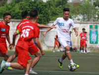 [ẢNH] So tài quyết liệt trong ngày khai mạc Giải bóng đá học sinh THPT Hà Nội 2019